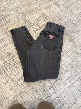 GUESS High-Rise Skinny Jeans in Washed Black 15015